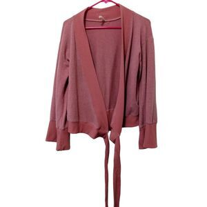 Wishlist Women's‎ Mauve Pink Wrap Around Tie Cardigan S/M